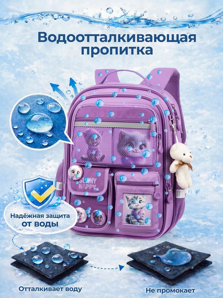 Школьный рюкзак Sunny Happy SH2-355 для девочки SH2-356 фото