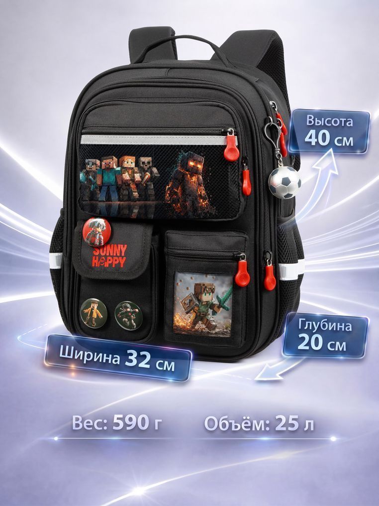 Школьный набор 7 в 1 Sunny Happy SH2-358 N Minecraft SH2-358 N фото